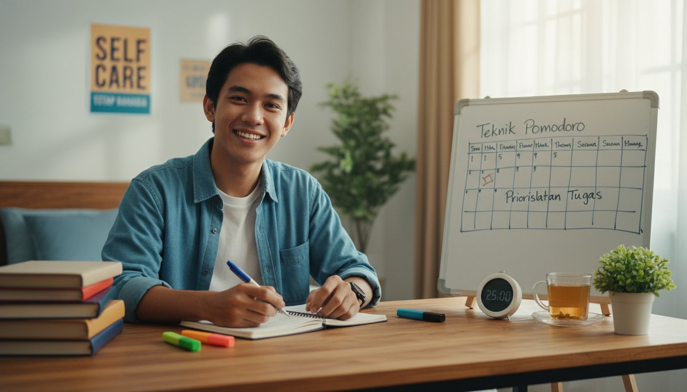 Rahasia Tetap Waras! Cara Siswa Berprestasi Jaga Mental Health Meski Tugas Menumpuk Bak Gunung